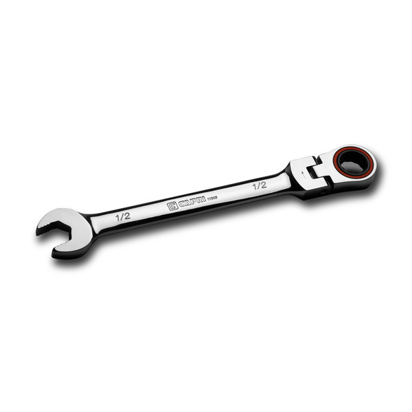 Capri Tools 100-Tooth 1/2 in Flex-Head Ratcheting Combination Wrench 11643